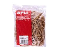 APLI -18764 - Elastic Bands - Diameter 140 x 2 mm - Bag of 100 g - 70% Natural Rubber