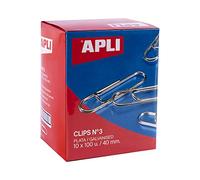 APLI 18992 - Pack of galvanised Clips No. 3 40 mm - 1000 Units.