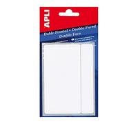 APLI 2545 White Double Front Labels 12.0 x 30.0 mm