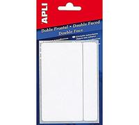 APLI 2547-White Double Front Labels 13x50mm