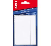 APLI 2562 White Double Front Labels 8 x 12 mm