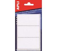 Apli 25x40mm Removable Mini Label - White (Pack of 56)