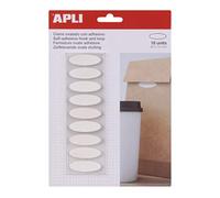 Apli 35 x 12mm Oval Velcro Dots - White