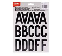 APLI 4450 - Stickers (Letters, Numbers, Signs) 50 mm, Black, 1 Unit