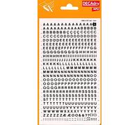 APLI 4mm Transferable Letters and Numbers, Black