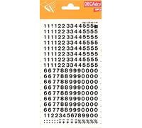 APLI 6mm Transferable Letters and Numbers, Black