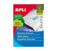 Apli 707581 - Box of 100 White Labels for Printer 99.1X57