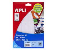 APLI 71y18 White Printable Labels 19 x 40 mm White