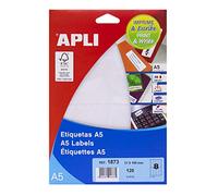 APLI 71y18 White Printable Labels 31 x 100 mm White