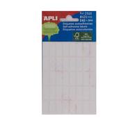 Apli 8x20mm Mini Label - White (Pack of 240)