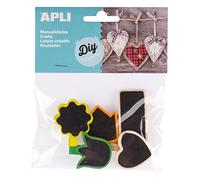 APLI 941788 - Bag of 5 Mini Wooden Pegs Touch Slate