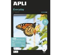APLI Everyday Paper Glossy 180gsm A4 Ref 11475 [100 Sheets] a4, White