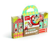 APLI Kids 15268 - Wooden Blocks Brown, Circus, Assorted Colour/Model