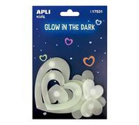 APLI Kids 17531 - Bag of luminescent stickers hearts
