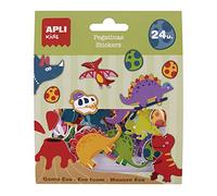 APLI Kids 18876-Sticker 18876-Dinosaur Stickers-EVA Themed Stickers, 24 Units (18876)