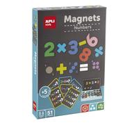 APLI Kids 19444 - Magnets The Numbers: Set of magnetic numbers with board and magnetic numbers to learn about the world of mathematics. Educational magnets for children - age 5 years.