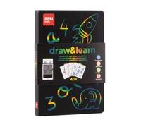 APLI Kids 20142 - Draw and Learn Educational LCD Board with Graphic Motor Stencils