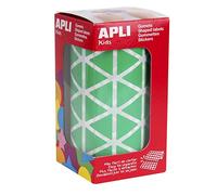 APLI Kids 4870 - Triangle self-Adhesive Gummies 21x21x21mm Green on roll