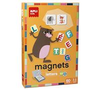APLI Kids 60 Pieces Magnetic Game for Creative Play, Letters