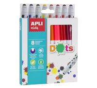 Apli Kids Colour Dot Markers Assorted Pack of 8