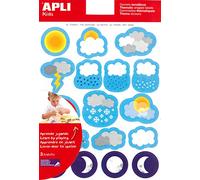 APLI Kids - Gomets Bag, 3 Sheets, time
