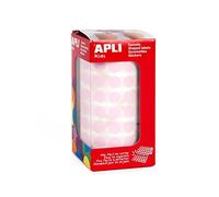 Apli Kids Roll of Stickers Round Ø 15 mm Pink