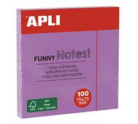 APLI Notes Funny 75X75 Purple Pastel
