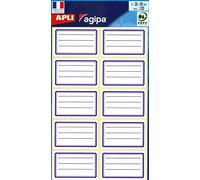 APLI School Labels, 120 labels, 34 x 56 mm, Film Pouch