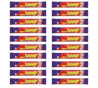 Aplins Chocolate Collection CHOMP Bar 20 x 21g Chocolate Bars Bulk Pack Box - Chewy Caramel Strips Covered in Smooth Milk Chocolate - Kids Pocket Money Treats Confectionery
