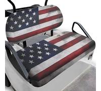 Aplkyhs American Flag Golf Cart Seat Covers Stretchable Soft Golf Cart Seat Covers Set Comfortable Golfs Accessories Fashion Suitable for EZGO, Club Car & More 2-Seat Carts