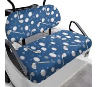 Aplkyhs Golf Balls Golf Cart Seat Covers 2 Piece Elastic Golfs Cart Seat and Backrest Covers Full Coverage Golfs Accessories Washable Suitable for EZGO Club Cars Yamaha