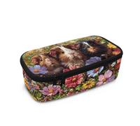 Aplkyhs Guinea Pig Cute Pencil Case for School Girls Pencil Box Large Capacity Stationery Organizer Pencil Holder with Zipper Closure