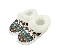 Aplkyhs Tribal Aztec Indoor Outdoor Slippers Size 5-6 Soft Slip On Slippers for Women Outdoor with Back Lightweight Cotton Materials Comfy Slipper Casual Ladies Slipper