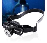 APLOS HP900 Swimming and Diving Headlamp - 3000 Lumens LED Head Torch, 5 Modes IP68 Waterproof Super Bright for Swimming, Black (H900)