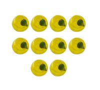 APLudoo 10pcs Adorable Pear Glass Beads Elegant Charm For Unique Jewelry Creation And Decorative Art Projects Supplies Realistic Fruit Beads