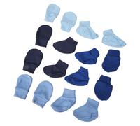 APLudoo 4 Set Infant Cotton Mittens and Socks Set Breathable Anti Scratch Gloves Comfortable Wear for Newborns Baby Protections Infant Mittens with Socks
