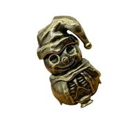 APLudoo Decorative Brass Snowman Paracord Lanyard Hook For Customizing Backpacks Keys Outdoor Equipment Enhancement Accessories Snowman Gear Charm