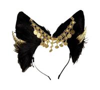 APLudoo Exotic Animal Ear Headbands Anubis Theme Plush Hairband For Anime Cosplay And Themed Parties Gathering Dressingup Cosplay Costume Accessories