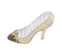 APLudoo Fashionable High Heel Shoe Shape Jewelry Display Stand with Fabric Lining for Earring Necklace and Rings Storage Elegant Jewelry Display Stand
