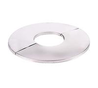 APLudoo Self-Adhesive Wall Split Flange Escutcheon Cover Plate Shower Faucet Decorative Cover Chrome Finish Stainless Steel Escutcheon Plate Faucet