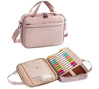 APLUFINE Bible Case for Women-Bible Covers-Bible Carrying Case-Book Bags and Totes for Women, Pink, Modern