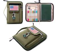 APLUFINE - Book Cover Compatible with BoyScoouts Handbook with Amrican Flag Patch and Compass, Book Cover, Manual Protector for Boys and Girls