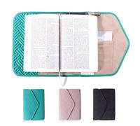 Aplufine Reusable Book Cover with Magnet Closure - Adjustable Book Sleeve for Book Lovers Gift - Book Protector for Paperback -Book Covers for Hardcover - Book Pouch - Book Carrier Teal AM491