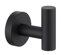 APLusee Towel Coat Hook Matte Black, 304 Stainless Steel Robe Hook, Bath Kitchen Contemporary Wall Mounted