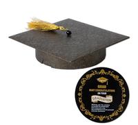 APLUSWER Graduation Gift Box with Tassel Class of 2026 Graduation Cap Box with Wish Card Gift Wrapping Decor Box for Presents College Graduate High School Party Favor Supplies(ROSE)