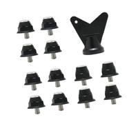 APLVFFZH 12-piece Football Boot Replacement Studs with M5 Thread, Nylon Tool, Non-slip for Game, Competition, Gift, 10mm 13mm