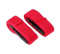 APLVFFZH 2 Pieces Golf Trolley Straps Ratchet Tie Down Straps Luggage Secure Belt Quick Release Buckle Suitcase Lock Strap with Nylon Construct, red