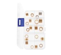 APLVFFZH 20x Copper Pool Cue Ferrules Replace Parts DIY Crafting Pool Accessories