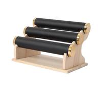 APLVFFZH 3 Tiers Bracelet Holder Bracelet Display Rack Hair Tied Headband Bangle Display Stand Jewelry Organizer for Countertop Home, Black