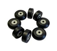 APLVFFZH 6 Pieces Pilates Reformer Wheels Replacement Roller Wheels Core Smooth Silent PU Bearing Spare Parts Suitable for Gymnasium Pilates, 8PCS